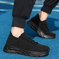 thumbnail image 5 of XIMIN Men's Slip On Walking Non Slip Athletic Gym Workout Shoes Running Comfortable Tennis Breathable Lightweight Casual Fashion Tennis Sneakers, 5 of 7
