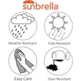 thumbnail image 4 of Outdoor/Indoor Sunbrella Set of 2 Toss Pillows 20 inch x 20 inch x 5 inch Square Rialto with Pipe (Papaya), 4 of 6