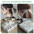 thumbnail image 6 of 3 Pcs Roll Sheer Organza Ribbon Organza Ribbon 1 Inch 10 Yard Sheer Ribbon Dull White, 6 of 7