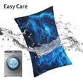 thumbnail image 6 of Honeii Wolf Print Pillow Cases,Plush Throw Pillow Covers,Decorative Pillowcase for Sofa, Couch, Living Room-20"x30", 6 of 6