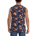thumbnail image 4 of Pofeuu Cute Foxes Print Men's Muscle T-Shirt, Sleeveless, Muscle Tank, Classic Muscle Tee Top For Men Casual Sleeveless Muscle T-Shirt Trendy Clothes-3X-Large, 4 of 7