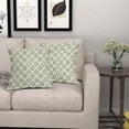 thumbnail image 7 of Sage Green Floral Pillow Covers 18x18 Inch Set of 2, Vintage Flower Block Print Pattern Decorative Throw Pillowcases Outdoor Farmhouse Cushion Covers Spring Summer Rustic Sofa Couch Bed Decor, 7 of 7