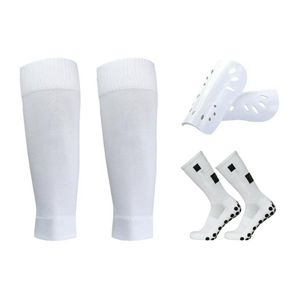 Calcetines Contra Los Calcetines De Fútbol De La Pantorrilla Y Las Almohadillas De Las Piernas Se Ponen Deportes Al Aire Calcetines De Fútbol Atlético De Fútbol Atlético