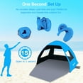 thumbnail image 3 of Gorich Easy Pop Up Beach Tent for 3-4 Person, UPF 50+ UV Protection Beach Umbrella Sun Shelter, Portable Lightweight Cool Cabana Shade with Easy Foldable & Instant Setup, 3 of 7