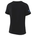 thumbnail image 3 of Women's WEAR by Erin Andrews x Gracie Hunt Black Tennessee Titans Draft Me Lace-Up T-Shirt, 3 of 4