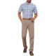 thumbnail image 2 of CAMISAS CHIC para HOMBRE, con cuello puntiagudo, de manga corta, a cuadros, con botones, camisa de vestir, L, blanca y azul marino, 2 of 6
