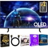 Samsung 42-Inch OLED S90D 4K UHD Smart TV Bundle with Quantum HDR+, 144Hz Gaming, Dolby Atmos, Alexa Built-in, Includes 3-Year Warranty with HDMI Cable & Streaming Apps