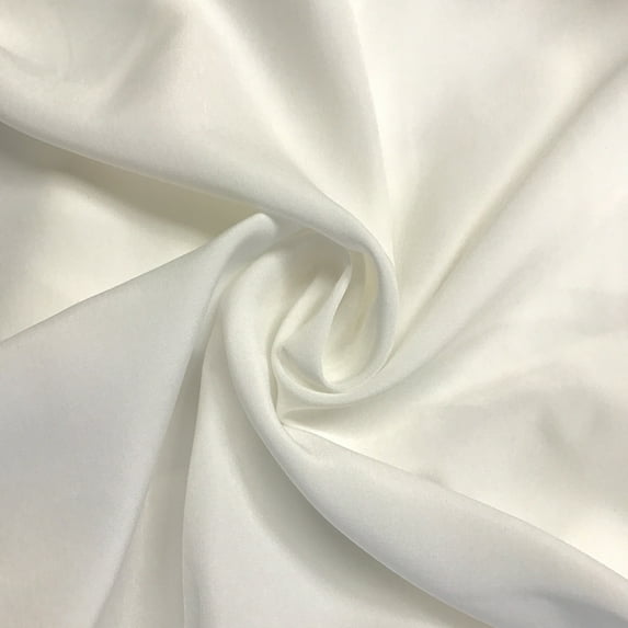 Peachskin Fabric 58" Wide Apparel Garments Drapery Crafts 100% Polyester Sold BTY (Off White)