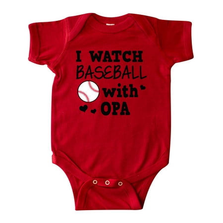 

Inktastic I Watch Baseball with My Opa Gift Baby Boy or Baby Girl Bodysuit