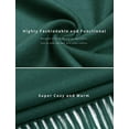 thumbnail image 5 of Women Scarf Pashmina Shawls and Wraps for Evening Dresses, Winter Fashion Soft Warm Long Large Scarves, Lightweight Silk Solid Colors Capes for Ladies Green, 5 of 7