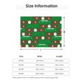 thumbnail image 5 of Zufioo Cute Santa Print Horizontal Flannel Blanket, Anti-wrinkle, Anti-shrinkage, Anti-allergic Plush Blanket, Household Items Suitable for Bedroom-80"x60", 5 of 6