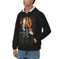 thumbnail image 2 of Lsque Chucky for Mens Full-zip Hoodie, Zip-up Pullover Hooded Sweatshirt, Kangaroo Pocket Hoodie Ideal for Daily Wear, Travel, and Home-Small, 2 of 8