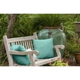 thumbnail image 3 of Simply Daisy 16" x 16" Solid Decorative Outdoor Pillow, Aqua Blue, Aqua, 3 of 4
