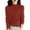 Red, variant on ZhenYing Sweaters for Women, Women's Semi Turtleneck Sweater Long Sleeve Solid Color Pullover with A Base Shirt Autumn and Winter Warm Loose Sweater, Red
