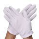 thumbnail image 2 of Guantes blancos Wenwan etiqueta guantes de trabajo de algodón puro protección laboral engrosada guantes de algodón Jersey, 2 of 2