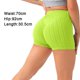 thumbnail image 2 of Rawiri Pantalones cortos deportivos para mujer, cintura alta, textura de burbuja, pantalones cortos ajustados para levantar glúteos y fitness, 2 of 5
