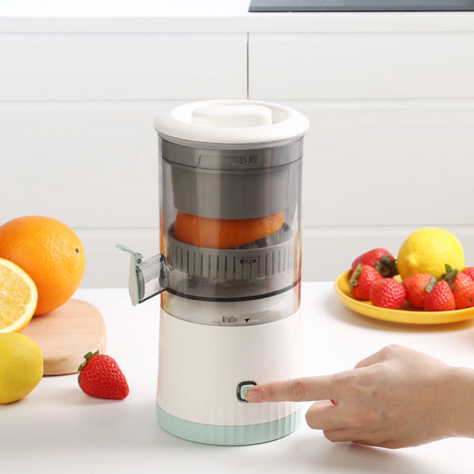 Electric Citrus Juicer, Electric Orange Juicer Machine, USB Charging Wireless Portable Electric Citrus Juicer