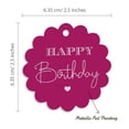 thumbnail image 6 of Inkdotpot Real Silver Foil Happy Birthday Tags Favor Hang Paper Tags 50 Piece, 6 of 7
