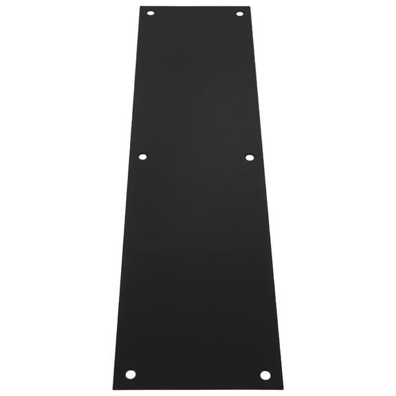 HEANUJJ Black Stainless Steel Door Guard Plate with Skirting for Exterior and Interior Doors