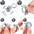 thumbnail image 2 of EcoNesxp Clip Cable Connector Inch 3/4 for Metal Conduit Protection Cable Wire Electrical Box Silver Zinc Silver 4pcs, 2 of 5