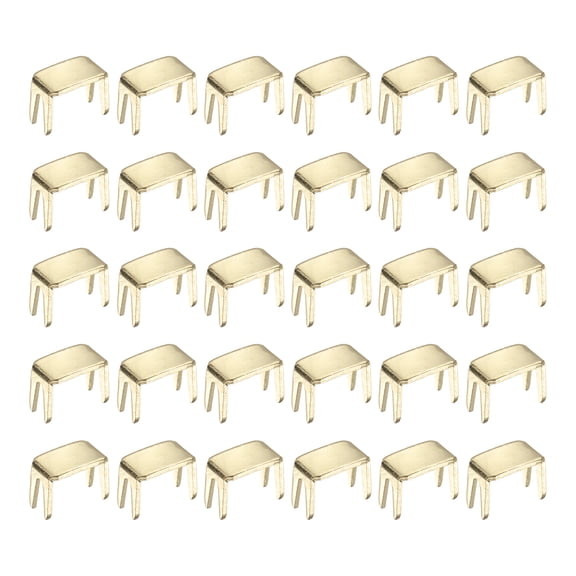 Uxcell 30 Pcs Zipper Stopper, #3 Top & Bottom Zipper Stops Repair Kit Metal Bottom Replacement Stops for Bags Jackets Coats Rescue Repair DIY Sewing Projects,(Light Gold)
