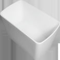 thumbnail image 6 of Spaco 49'' Acrylic Freestanding Soaking Bathtub, Square-shape Japanese Soaking Hot Tub, Chrome Overflow and Quick Drain, White, 6 of 15