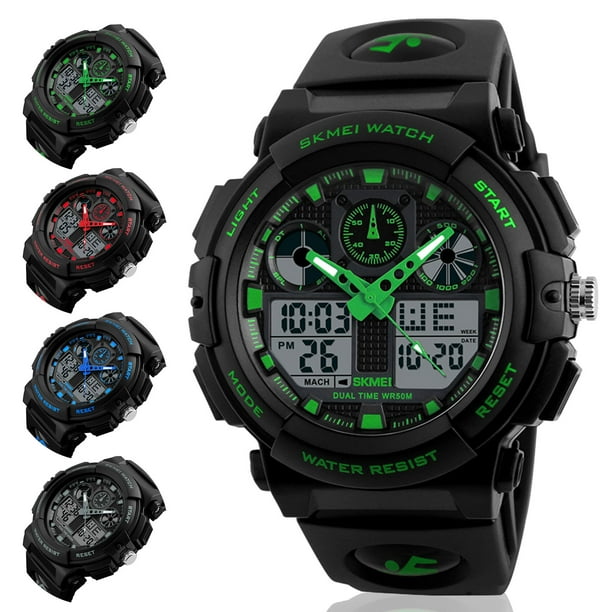 TSV - Men's Digital Sports Watch, Large Face Waterproof Wrist Watches for Men with Stopwatch