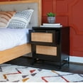 thumbnail image 3 of Powell Blair Rattan 2-Drawer Cabinet, Black, 3 of 16