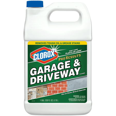 Clorox Pro Results Garage & Driveway Cleaner, 128 Ounce (Best Concrete Garage Floor Cleaner)
