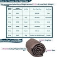 thumbnail image 2 of Aviano Premium Bamboo Cooling Weighted Blanket for Adults or Couples - 30 lbs (Taupe Gray) for King Size Bed (80x87 In.) - Heavy Blankets for Restlessness, 2 of 10