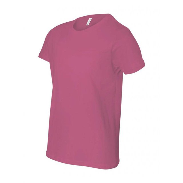Youth Short Sleeve Crewneck Jersey T-Shirt - Berry - Medium