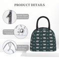 thumbnail image 4 of Haiem Turtle Chrysanthemum Printed Lunch Bag Women, Lunch Box Lunch Bag for Women, Small Leakproof Cute Lunch Tote Large Capacity Reusable Insulated Cooler Lunch Container, 4 of 6