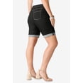 thumbnail image 3 of Roaman's Women's Plus Size 24/7 Stretch Cuffed Short, 3 of 4