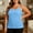 Light Blue, variant on Women's Plus Size Camisole with Built-In Padded Bra, Adjustable Strap Sleeveless Tank Top