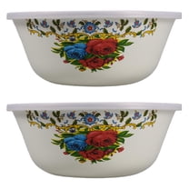 HONMEET Covered Noodle Bowl Set of 2, Multi-Color, Microwave and Dishwasher , Kitchen Bowls for Soup and Ramen