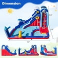 thumbnail image 3 of Gymax Inflatable Water Slide Park w/ Slide 2 Splash Pools Climbing Wall Without Blower, 3 of 10