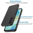thumbnail image 4 of For Samsung Galaxy A16 5G Silicone Case with Tempered Glass Screen Protector, Tekcoo Shockproof Rugged Rubber Protective Cover with Microfiber Lining Cute Phone Case for Galaxy A16 5G - Black, 4 of 11