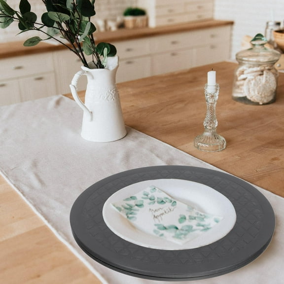 MLINS Kitchen Turntable Rotary Turntable Multi-functional Turntable 30x30cm Black