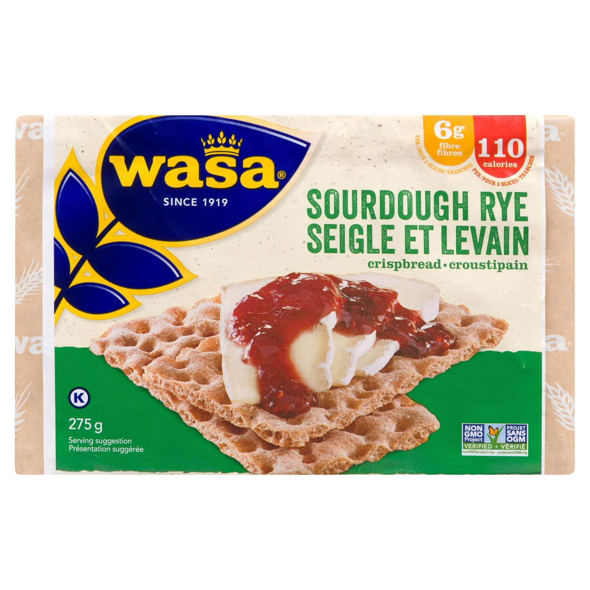 Wasa Sourdough Rye Whole Grain Crispbread 275gr, 275g