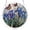 #A19-Butterflies Blue Iris Flowers, variant on Acrylic Puzzles Suncatcher Window Hanging, 83 Pieces 7.4 Inch Rabbit Floral Sun Catcher Acrylic Puzzles, DIY Stained Glass Acrylic Puzzle Kit Garden Decoration for Women Men Mom Birthday Gift
