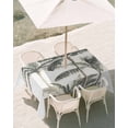 thumbnail image 3 of 54x80 Inch Outdoor Tablecloth with Umbrella Hole Zipper Rectangle Tropical Palm Tree Rectangular Tablecloths Outside Waterproof Summer Beach Botanical Patio Table Cloth Cover for Picnic Party, 3 of 8