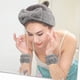 thumbnail image 3 of Puños de pulsera con diadema para lavado de cara Maquillaje femenino para evitar derrames de líquidos Juego de 4 piezas, 3 of 6