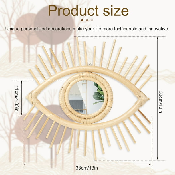 2022年ファッション福袋 新品未使用 壁掛けミラー Wicker Mirror L