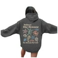 thumbnail image 2 of Womens Long Sleeve Oversized Hoodies Turtle Print Crewneck Fall 2026 Sweatshirts 2026 Spring Lightweight Casual Tops, 2 of 5