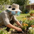 thumbnail image 5 of Gorra con ventilador solar para hombre con protección solar integrada: ideal para senderismo, pesca y jardinería al aire libre, con ventilación refrescante., 5 of 5