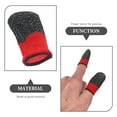 thumbnail image 3 of Raindrops 2Pcs Gaming Thumb Carbon Fiber Red With Sweat Features, 3 of 7