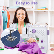 BCOOSS Sewing Machine for Beginner Multi-Functional Portable Machine with 12 Built-in Stitches