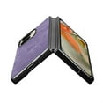thumbnail image 2 of for Google Pixel 9 Pro Fold / Fold 2 Case, Classic PU Leather Case with Flip Cover Ultra-Thin Shockproof Drop Protective Anti-falling Lightweight Folding Phone Case Cover - Purple, 2 of 11