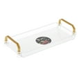 thumbnail image 2 of Plateau de Service en Acrylique Transparent, Plateau de Toilette, Plateau de Meuble-Lavabo, Multifonctionnel Robuste 22.5x10.8x4.5cm, 2 of 9