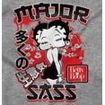thumbnail image 2 of Kanji Style Betty Boop Major Sass Women's Long Sleeve T Shirt Brisco Brands X, 2 of 6